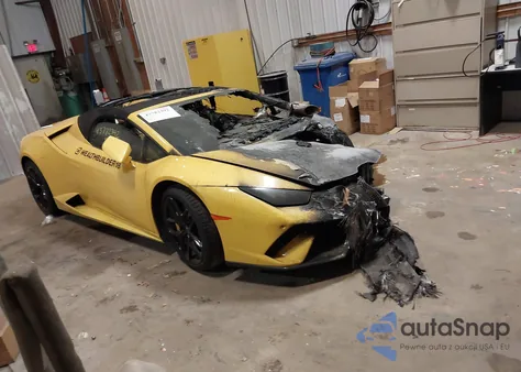 2019 Lamborghini Huracan Lp580-2S z USA, uszkodzony, nr VIN ZHWUR2ZF2KLA12155